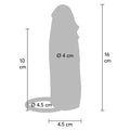 GET REAL - Hydrated Penisforlenger med Vibrasjon Hudfarge 16 cm