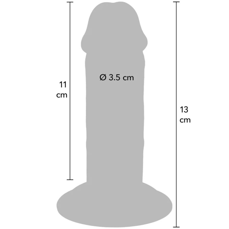 GET REAL - Deluxe Tykk dildo Double-Density 13 cm