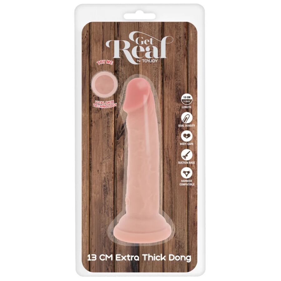 GET REAL - Deluxe Tykk dildo Double-Density 13 cm