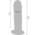 GET REAL - Deluxe Tykk dildo Double-Density 23 cm