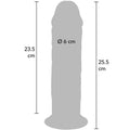 GET REAL - Deluxe Tykk Dildo Dobbel Tetthet 25,5 cm