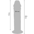 GET REAL - Deluxe Tykk dildo Double-Density 29,5 cm