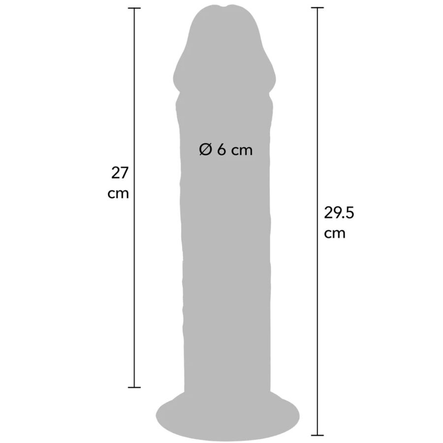 GET REAL - Deluxe Tykk dildo Double-Density 29,5 cm