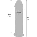 GET REAL - Deluxe Tykk Dildo Dobbel Tetthet 32 cm