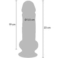 GET REAL - Deluxe Realistisk penis med baller Ekstra tykk 23 cm