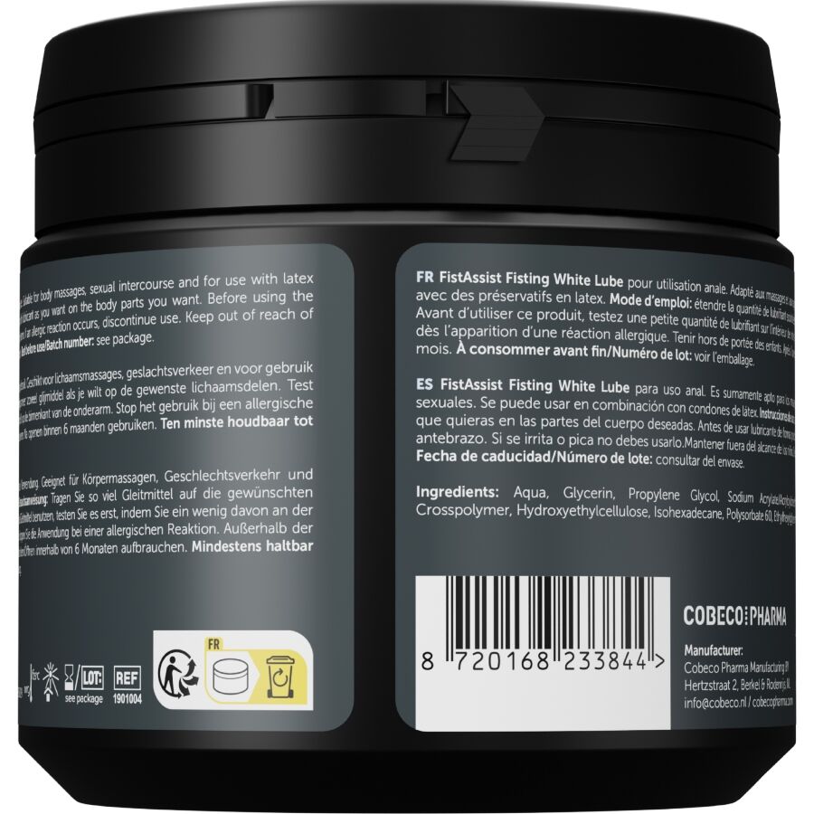 COBECO - Fist Assist Ekstra Tykt Glidemiddel Hvitt 500 ml