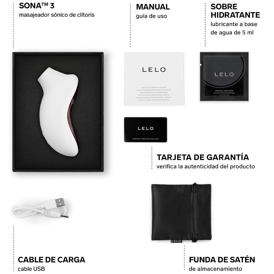 LELO - Sona 3 Sonisk Klitorisstimulator Krem