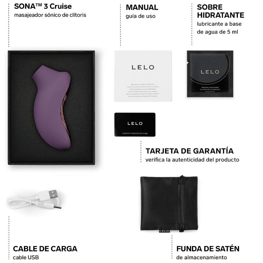 LELO - Sona 3 Cruise Sonisk Klitorisstimulator Plomme