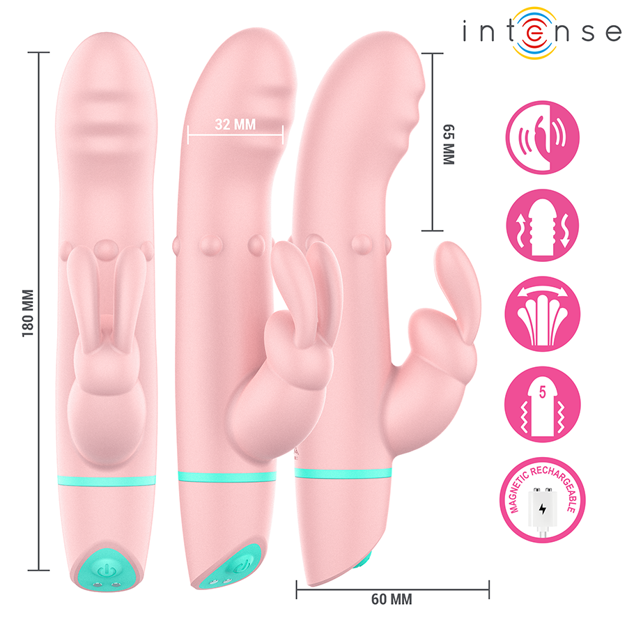 INTENSE - Alvin Rabbitvibrator med Rotering og Oscillering