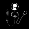 FETISH SUBMISSIVE BONDAGE - Oppblåsbart Halsbånd med Kjede