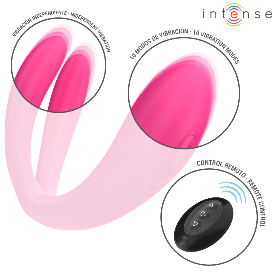 INTENSE - Julia Dobbeltvibrator med fjernkontroll