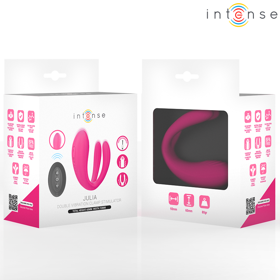 INTENSE - Julia Dobbeltvibrator med fjernkontroll