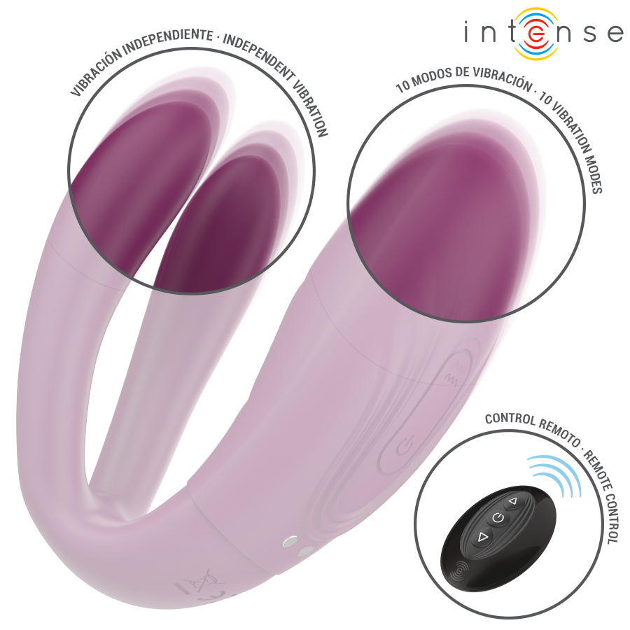 INTENSE - Sandra Vibrator med tapping og fjernkontroll