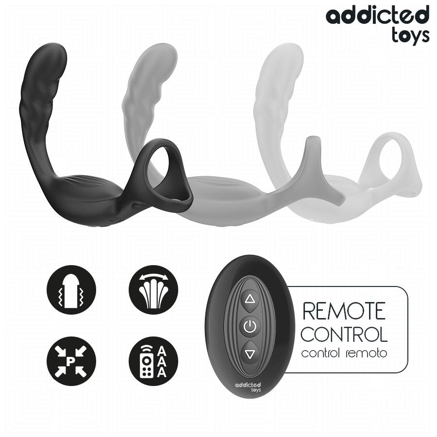 ADDICTED TOYS - Penisring med Analplugg