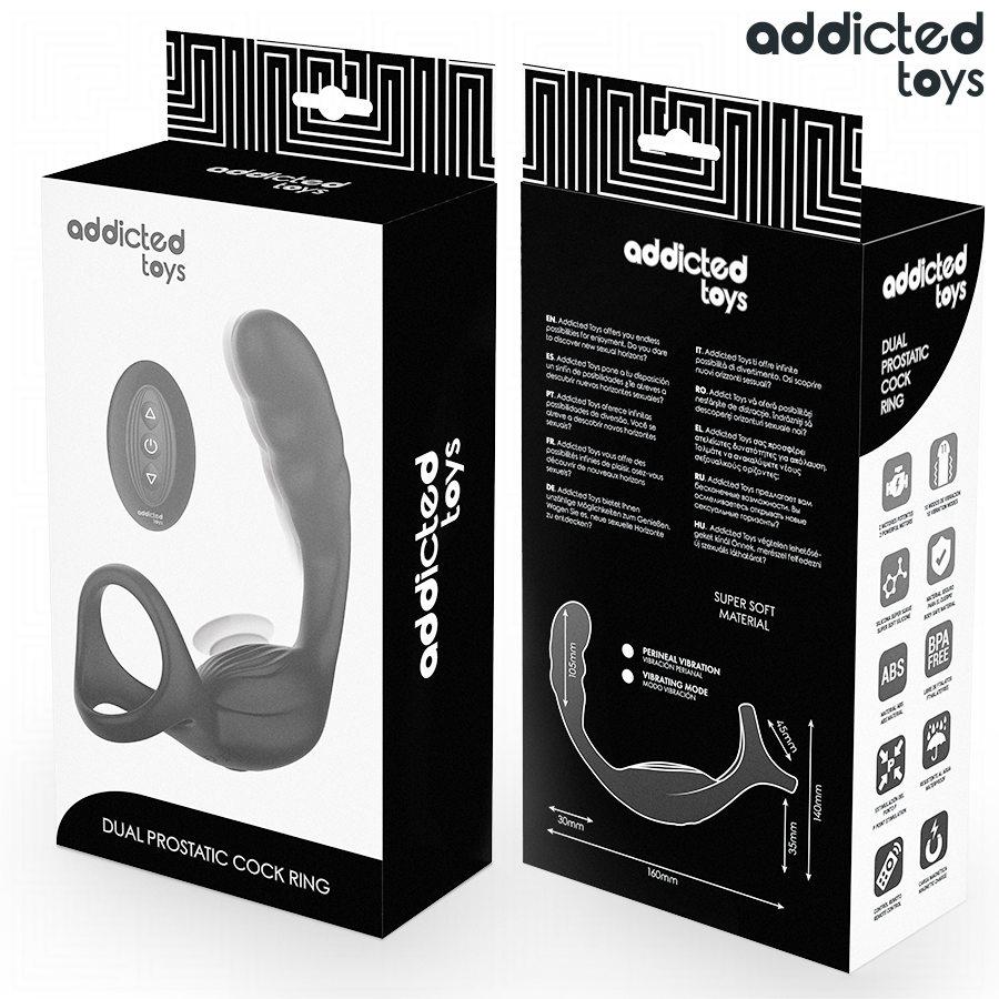ADDICTED TOYS - Penisring med Analplugg