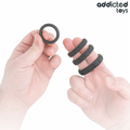 ADDICTED TOYS - Teksturert Penisringsett 4 Størrelser