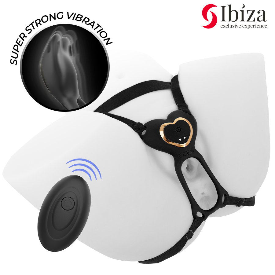 IBIZA - Heart Trusevibrator med fjernkontroll