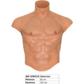 HIDDEN DESIRE - Alter Ego Silikon torso-skjorte med magemuskler Flesh