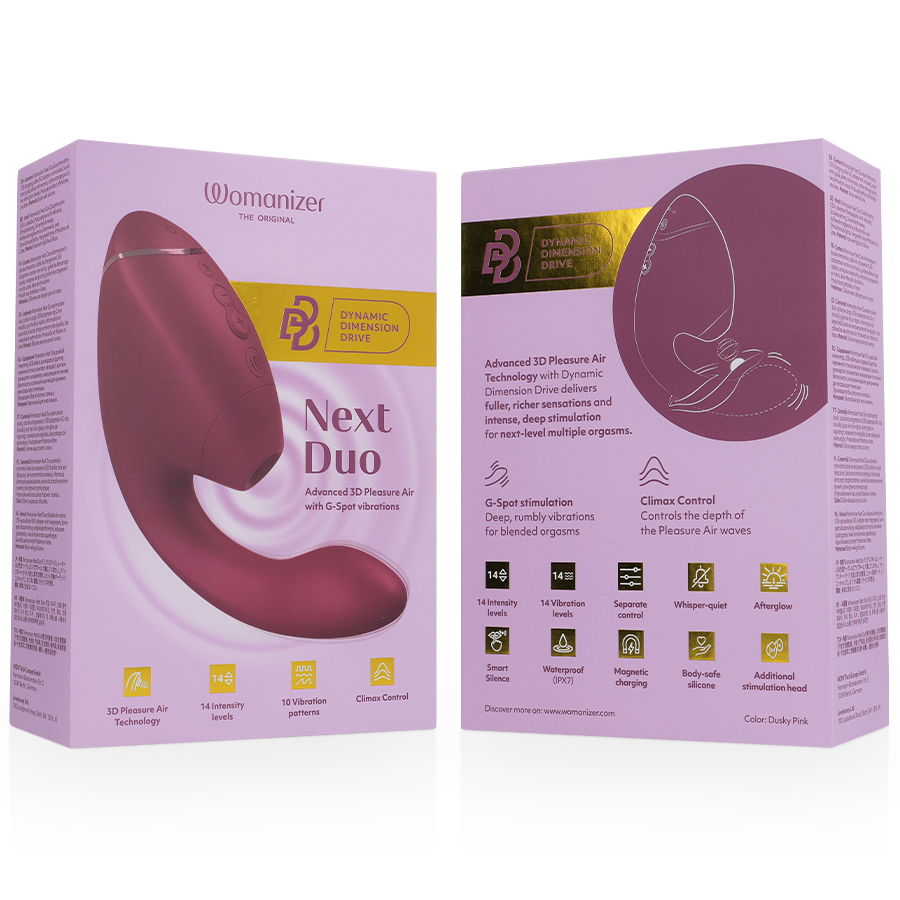 WOMANIZER - Duo Next Klitoris- & G-punktsstimulator Duvrosa
