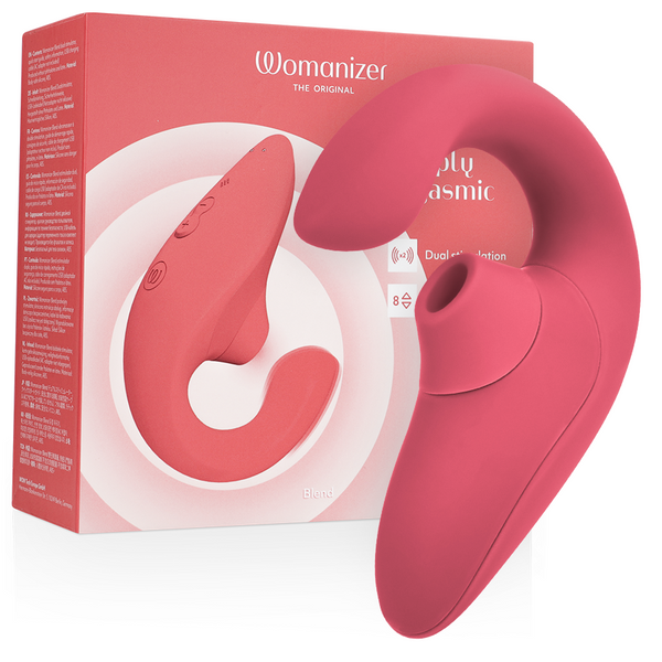 WOMANIZER - Blend Rabbitvibrator Rosenrød
