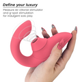 WOMANIZER - Blend Rabbitvibrator Rosenrød