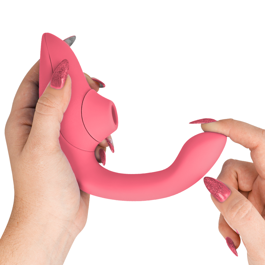 WOMANIZER - Blend Rabbitvibrator Rosenrød