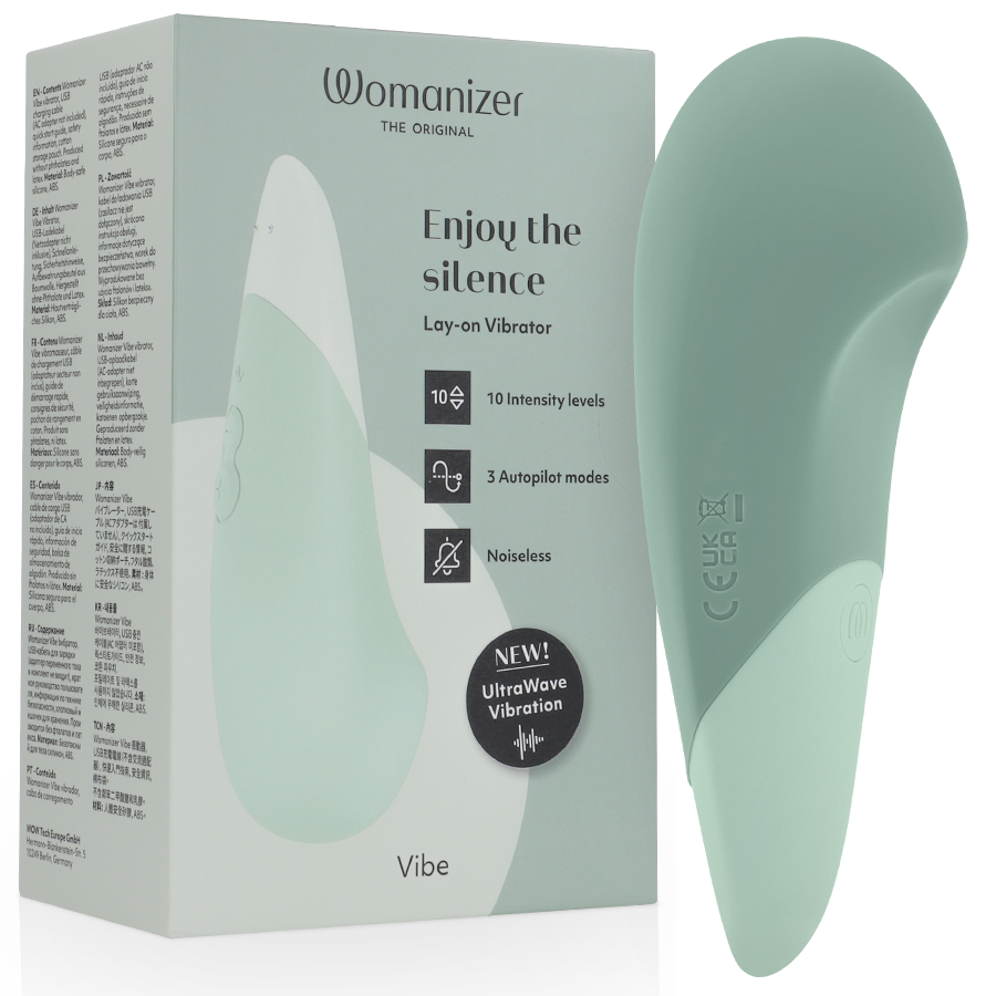 Womanizer - Vibe Lay-on Stillegående Vibrator Salviegrønn
