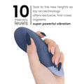 Womanizer - Vibe Lay-on Stillegående Vibrator Mørkeblå
