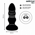 ADDICTED TOYS - Støtende Vibrerende Analplugg med LED og Fjernkontroll