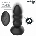 ADDICTED TOYS - Støtende Vibrerende Analplugg med LED og Fjernkontroll