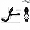 ADDICTED TOYS - Dobbel Penisring med Klitorisstimulator