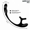 ADDICTED TOYS - Penisring med Vibrasjon, 360° Rotasjon og Pungstimulator