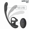 ADDICTED TOYS - Penisring med Vibrasjon, 360° Rotasjon og Pungstimulator