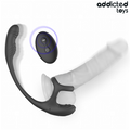 ADDICTED TOYS - Penisring med Vibrasjon, 360° Rotasjon og Pungstimulator