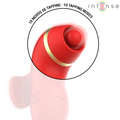 INTENSE - Patty Klitorisstimulator med 4 hoder, sug, tapping & tunge