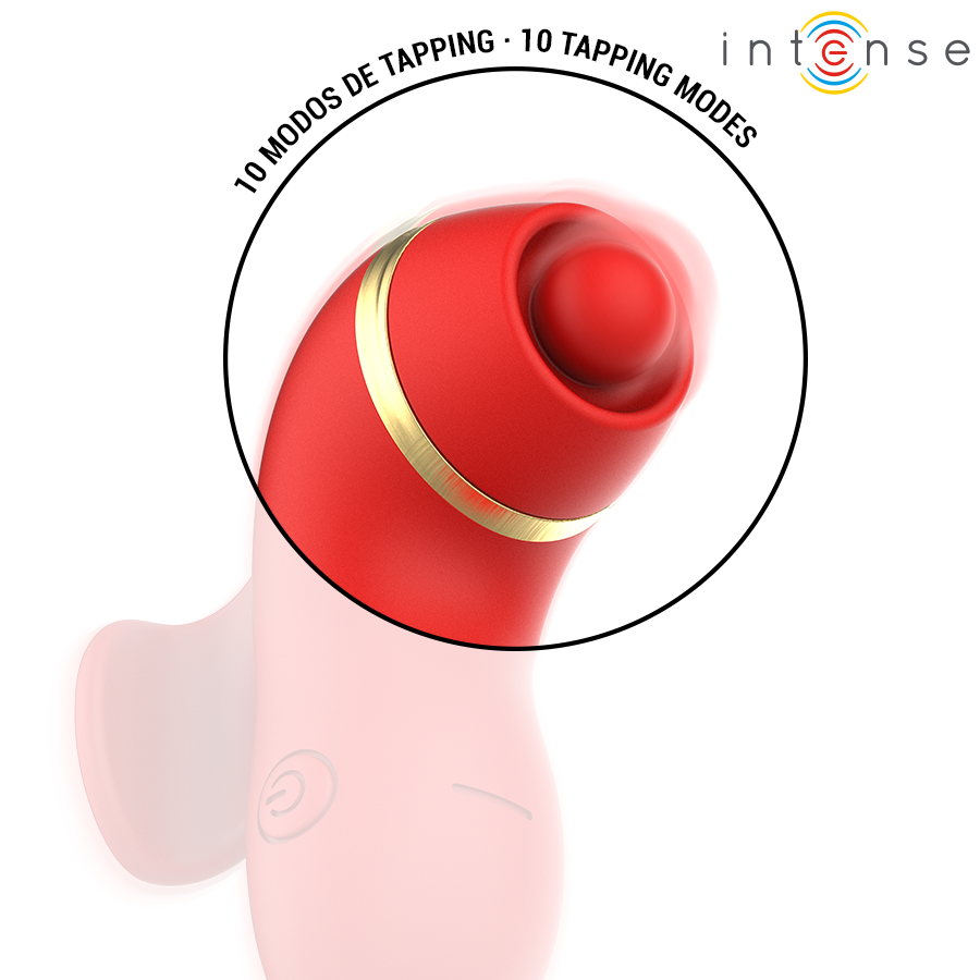INTENSE - Patty Klitorisstimulator med 4 hoder, sug, tapping & tunge