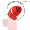 INTENSE - Patty Klitorisstimulator med 4 hoder, sug, tapping & tunge
