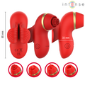 INTENSE - Patty Klitorisstimulator med 4 hoder, sug, tapping & tunge