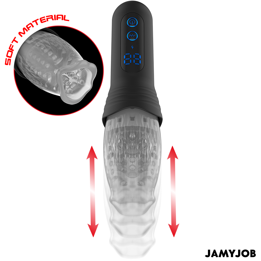 JAMYJOB - Blow-R Masturbator med støt & rotasjon