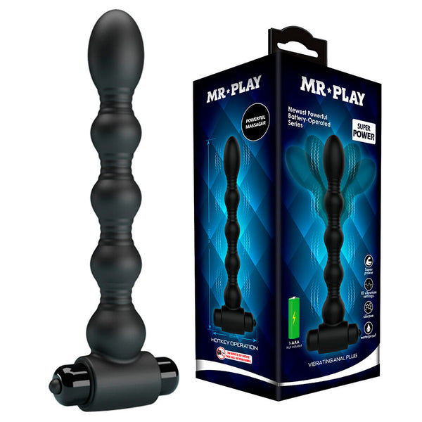 MR PLAY - Vibrerende analplugg-massasjeapparat