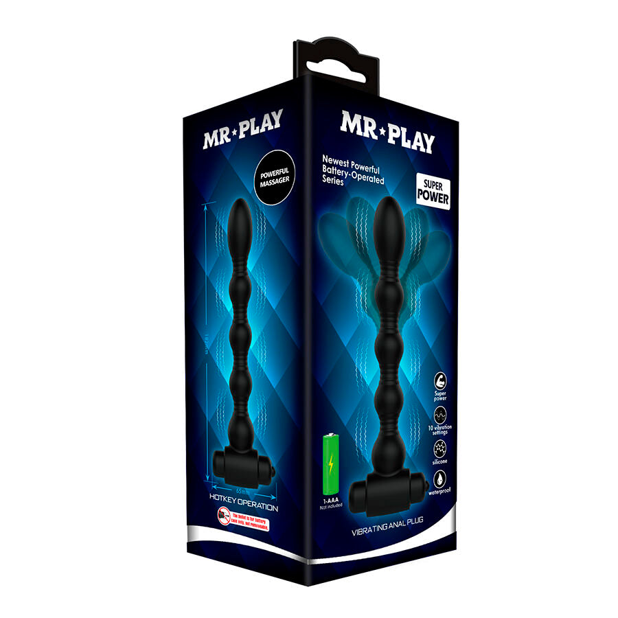 MR PLAY - Vibrerende analplugg-massasjeapparat