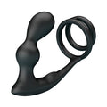 MR PLAY - Vibrerende Analplugg med Penisring og Fjernkontroll