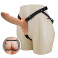 PRETTY LOVE - Landon Vibrerende hul strap-on Naturfarge