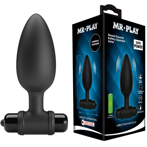 MR PLAY - Super Power Vibrerende Analplugg