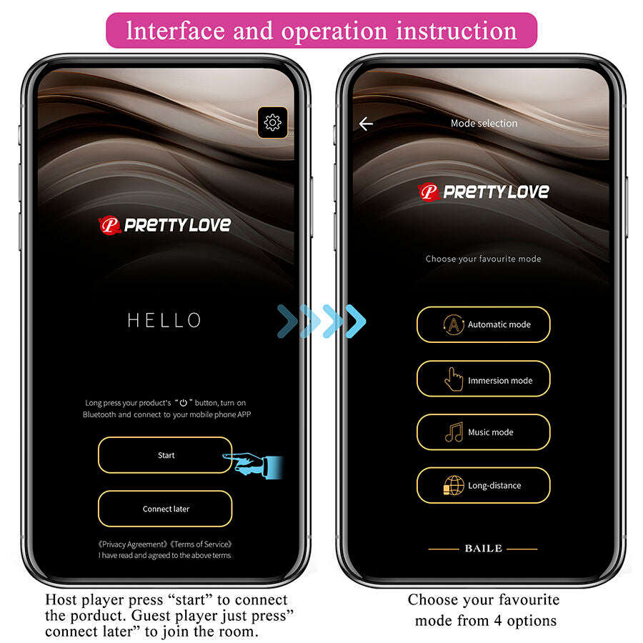PRETTY LOVE - Dora Invisible Vibrator med gratis app