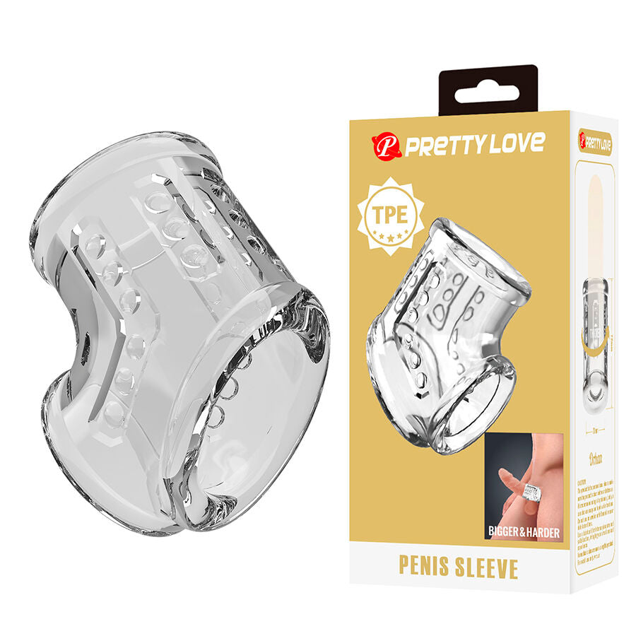 PRETTY LOVE - Kort transparent penissleeve