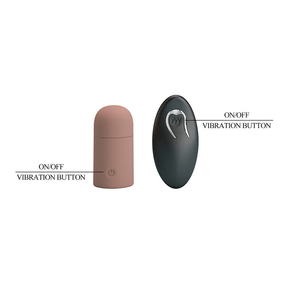 PRETTY LOVE - Teksturert vibrerende penissleeve med fjernkontroll