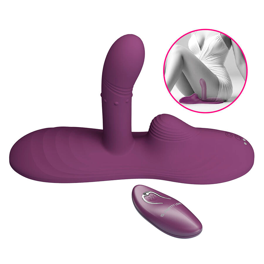 PRETTY LOVE - Luka Sittevibrator med varme & fjernkontroll