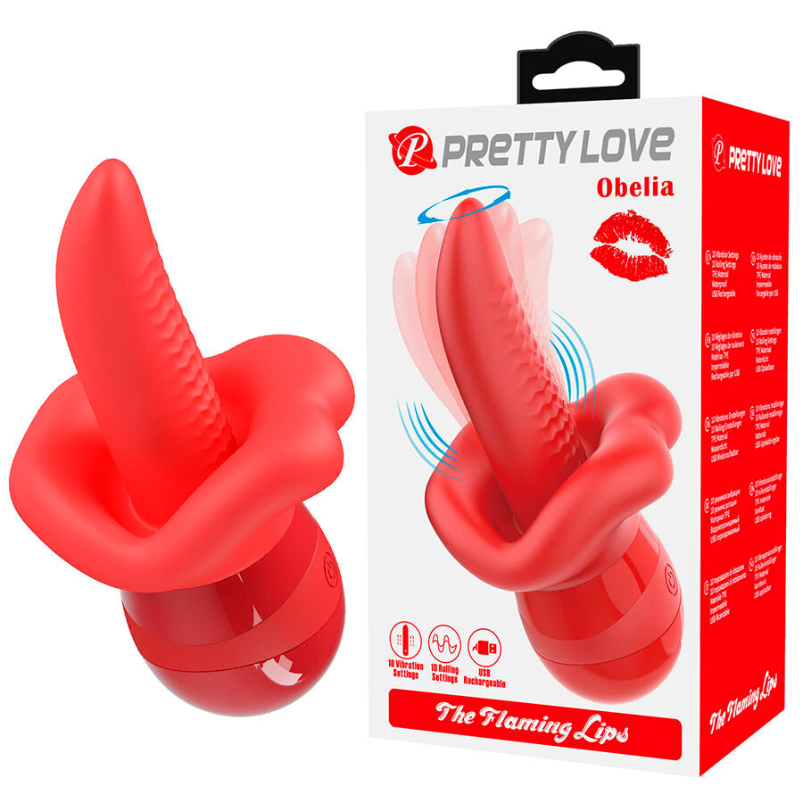 PRETTY LOVE - Obelia Klitorisstimulator med tunge & orbital bevegelse
