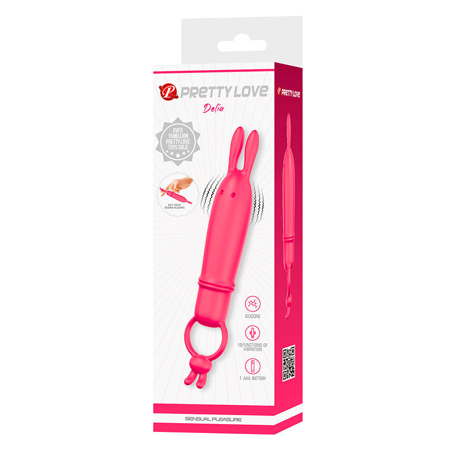 PRETTY LOVE - Delia Rabbitvibrator med Holdering